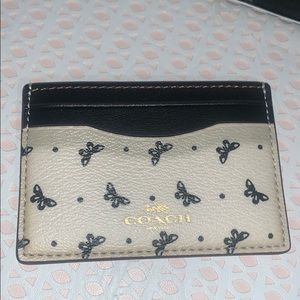 Brand New Coach PVC Butterfly Dot Card Case